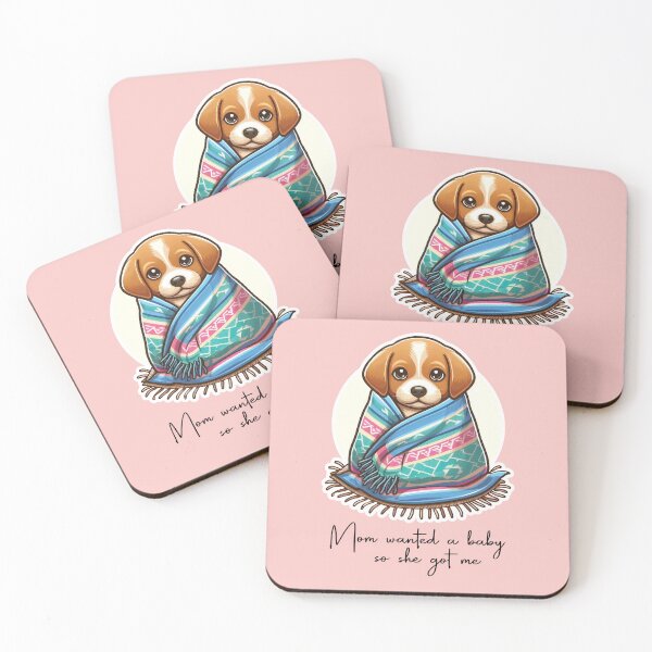 Item preview, Cute Puppy Wrapped in Blanket designed and sold by PetsClan.