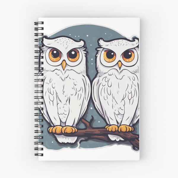 Item preview, Two Snowy Owls designed and sold by FamiliarPufferfish.