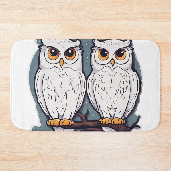 Item preview, Two Snowy Owls designed and sold by FamiliarPufferfish.