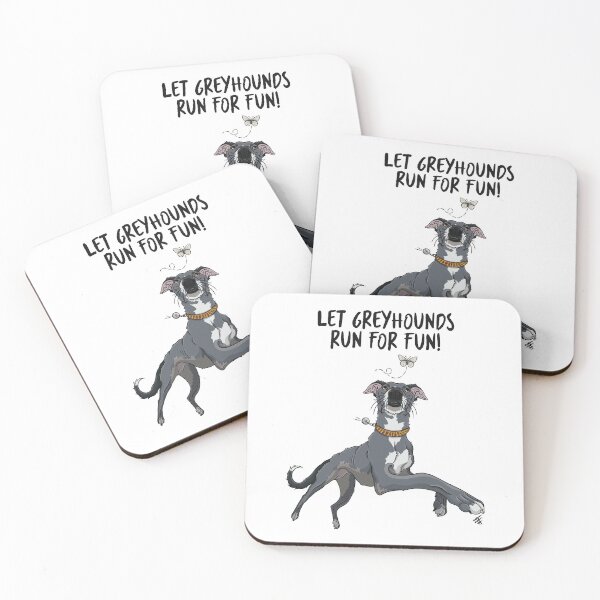 Item preview, Let Greyhounds Run For Fun! designed and sold by FoxAndFiver.