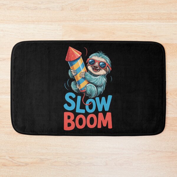 Item preview, Slow Boom Funny Sloth Holding Firework Rocket designed and sold by Taans-Creation.