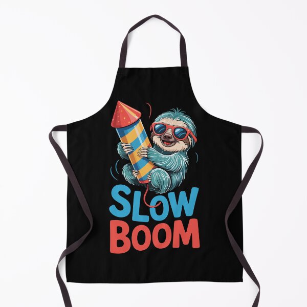 Item preview, Slow Boom Funny Sloth Holding Firework Rocket designed and sold by Taans-Creation.