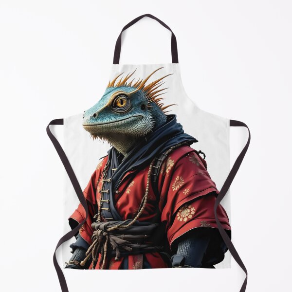 Item preview, A lizard dressed in a Japanese samurai costume designed and sold by DOG DESIGN.