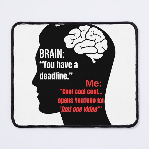 Item preview, Brain vs Me – YouTube Time? Always. designed and sold by Teenomix.