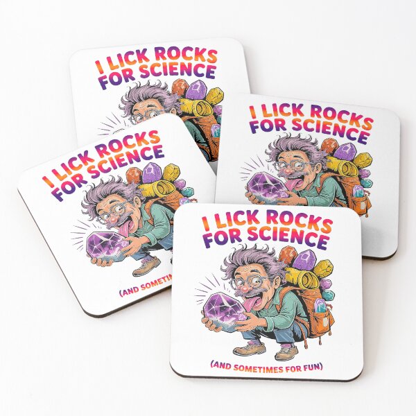 Item preview, I Lick Rocks Funny Geologist Science Shirt designed and sold by Amanda's Factory.