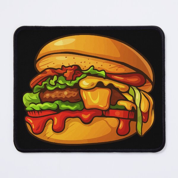 Item preview, The Ultimate Cheeseburger Funny Cartoon Food Art designed and sold by AgAndOl.
