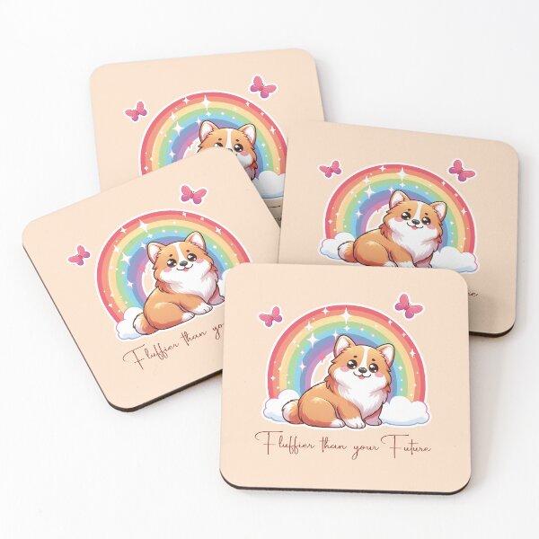 Item preview, Sassy Fluffy Corgi Dog with Butterflies designed and sold by PetsClan.