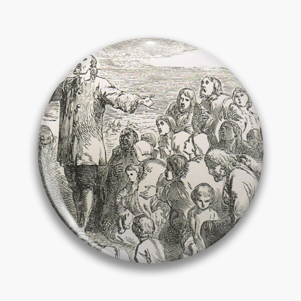 Item preview, The landing of the Pilgrim Fathers,New England,1620 designed and sold by artfromthepast.