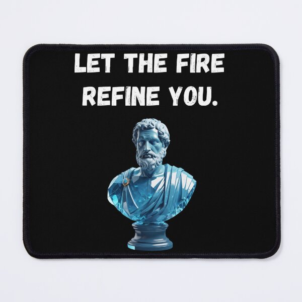 Item preview, Let the fire refine you - Blue Topaz Crystal Stoic Statue designed and sold by LexaArtworks.