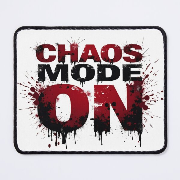 Item preview, CHAOS MODE ON – Distressed Grunge Typography designed and sold by WelSol.