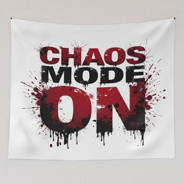 Item preview, CHAOS MODE ON – Distressed Grunge Typography designed and sold by WelSol.