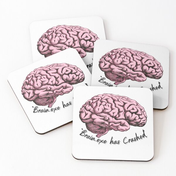Item preview, Brain Has Crashed - Unique Vintage Style Brain Art designed and sold by NalayakNobita.