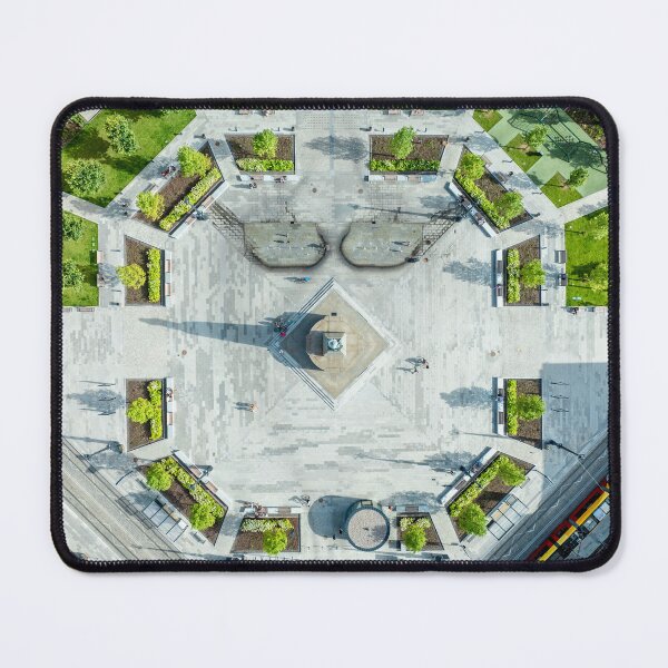 Item preview, Aerial View of a Freedom Square with Tram in Łódź designed and sold by minstr3l.