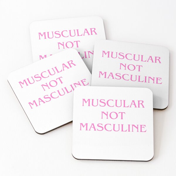 Item preview, MUSCULAR NOT MASCULINE designed and sold by inawonderland.