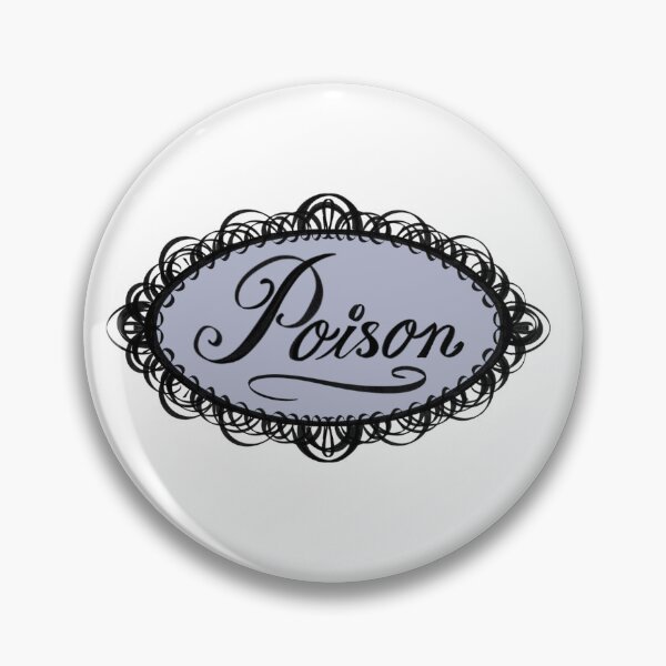 Item preview, Goth whimsy poison label with purple background  designed and sold by Inkworthy.