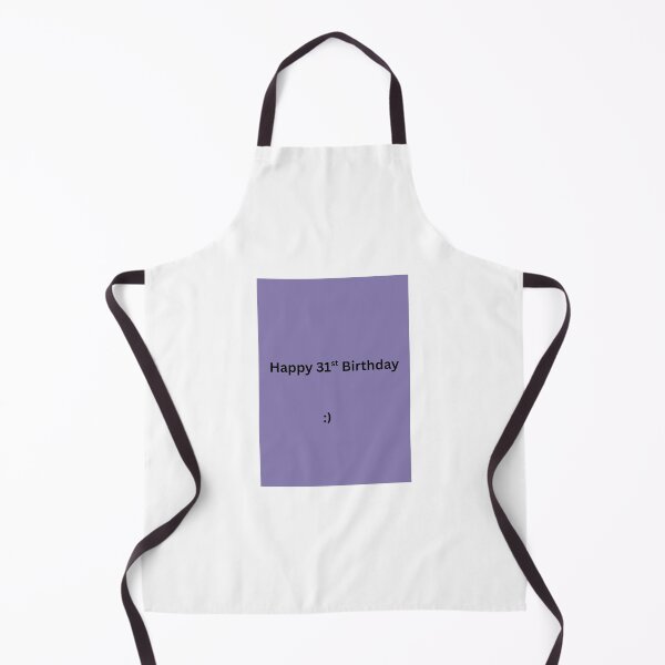 Item preview, Happy 31st Birthday – Minimal Black Text on Purple Background designed and sold by oldpassword1234.