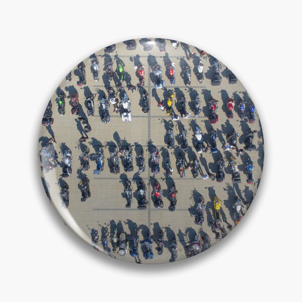 Item preview, Aerial View of a Motorcycle Rally on a Sunny Day designed and sold by minstr3l.