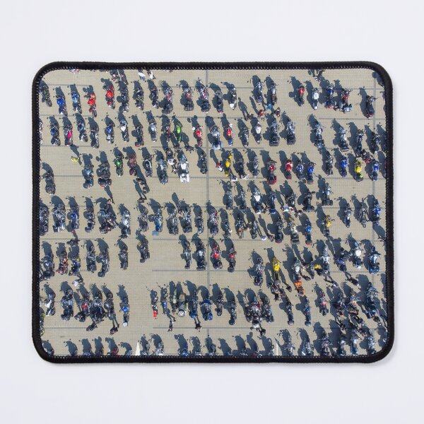 Item preview, Aerial View of a Motorcycle Rally on a Sunny Day designed and sold by minstr3l.