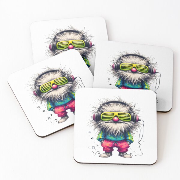 Item preview, Cool hip-hop gnome with headphones – colorful street style designed and sold by Closeddog.