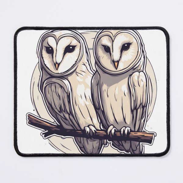 Item preview, Barn Owl Pair designed and sold by FamiliarPufferfish.