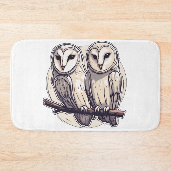 Item preview, Barn Owl Pair designed and sold by FamiliarPufferfish.