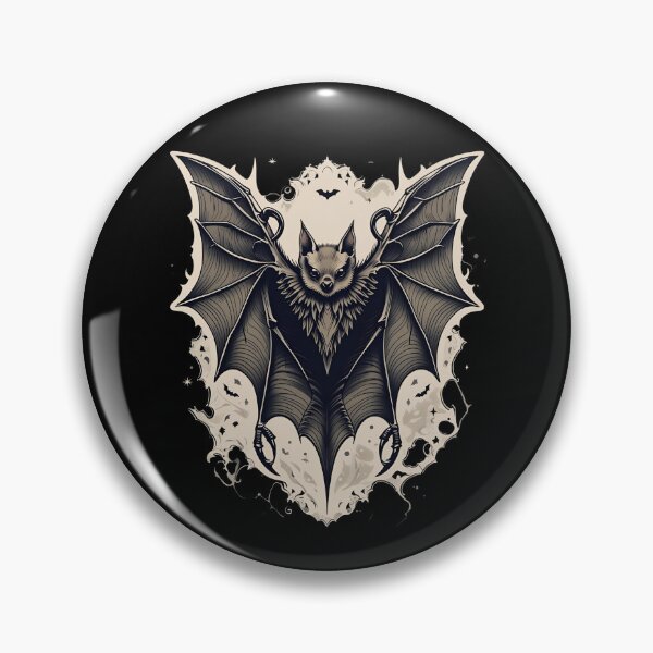 Item preview, Mystic Bat Tattoo Design | Vintage Gothic Style with Magical Details designed and sold by ProDesignByMK.