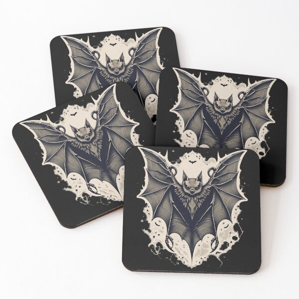 Item preview, Mystic Bat Tattoo Design | Vintage Gothic Style with Magical Details designed and sold by ProDesignByMK.
