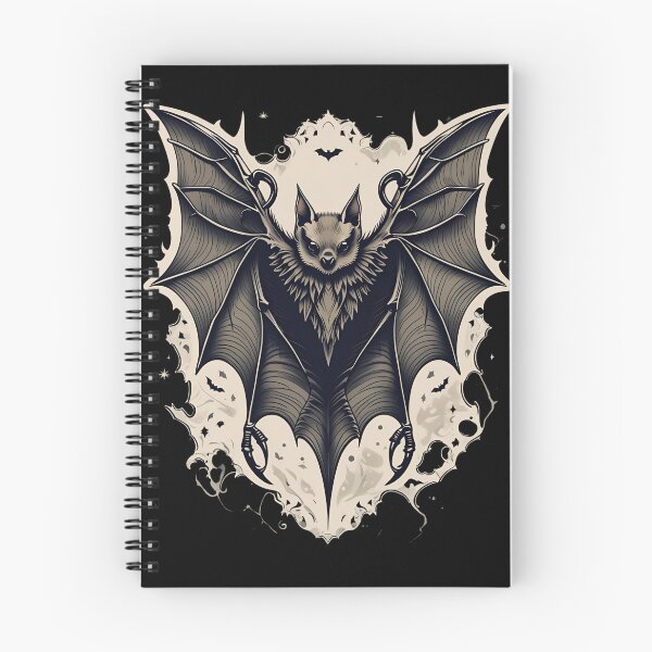 Item preview, Mystic Bat Tattoo Design | Vintage Gothic Style with Magical Details designed and sold by ProDesignByMK.