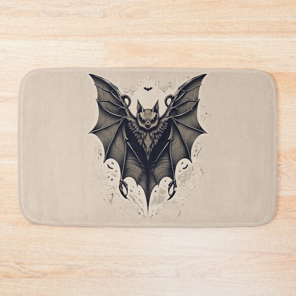 Item preview, Mystic Bat Tattoo Design | Vintage Gothic Style with Magical Details designed and sold by ProDesignByMK.