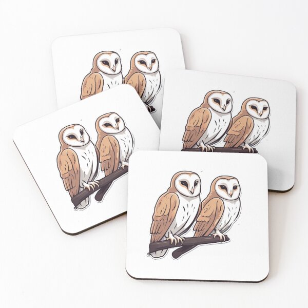 Item preview, Two Barn Owls designed and sold by FamiliarPufferfish.
