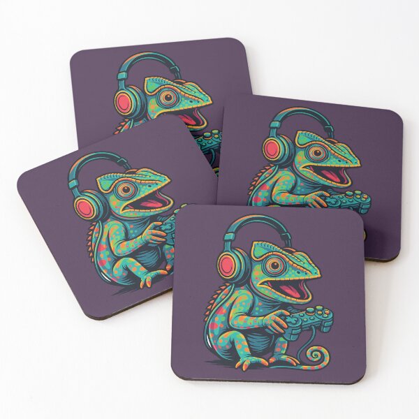 Item preview, Chameleon Gamer Awawa Video Games Funny designed and sold by d247.