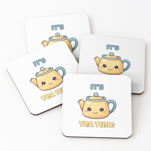 Item preview, It's Tea Time - Kawaii Teapot Art designed and sold by POPDOTSHOP.