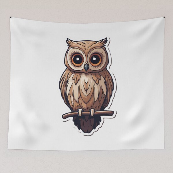 Item preview, Long Eared Owl designed and sold by FamiliarPufferfish.