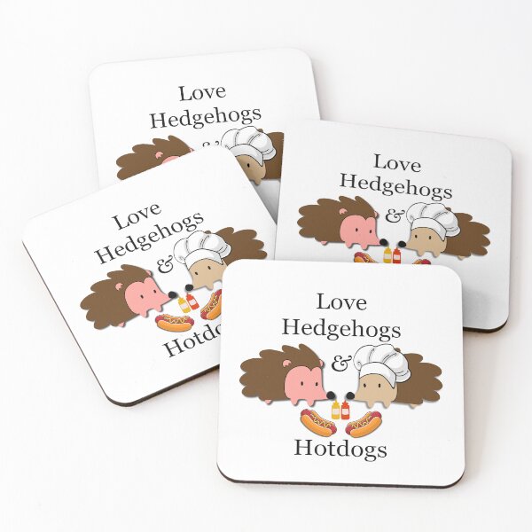 Item preview, Love Hedgehogs and Hotdogs designed and sold by MFellArt Creations.