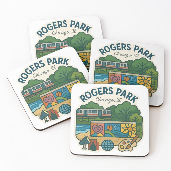 Item preview, Rogers Park Chicago Sticker - Neighborhood Collection designed and sold by bzdeb.