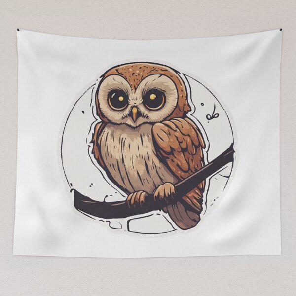 Item preview, Tiny Tawny Owl designed and sold by FamiliarPufferfish.