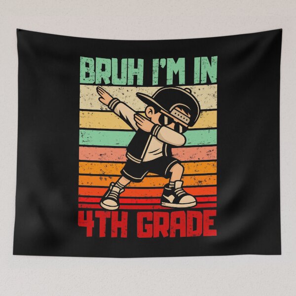 Item preview, Bruh I’m In 4th Grade Dabbing Boy Vintage back to School for Kids designed and sold by tigger shop.
