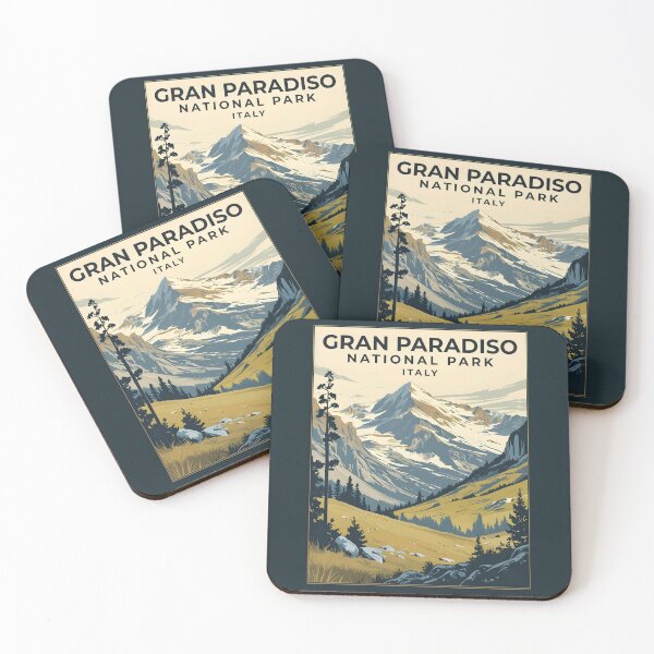 Item preview, A Vintage Travel Illustration of Gran Paradiso National Park - Italy designed and sold by GoodOldVintage.