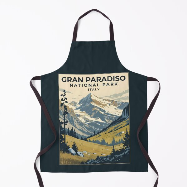Item preview, A Vintage Travel Illustration of Gran Paradiso National Park - Italy designed and sold by GoodOldVintage.