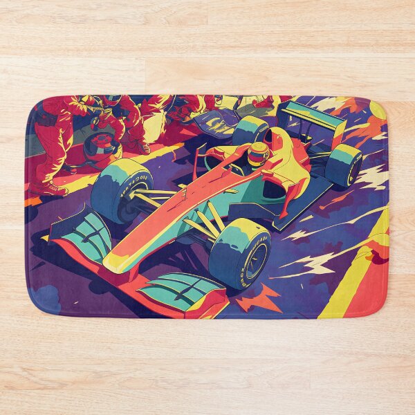 Item preview, Pop Art F1 Pit Stop Action – Bold Comic Style Print designed and sold by Windy-market.