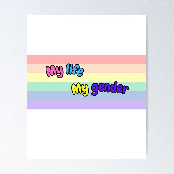Artikelvorschau, My life My gender - pride style entworfen und verkauft von NumbCore.