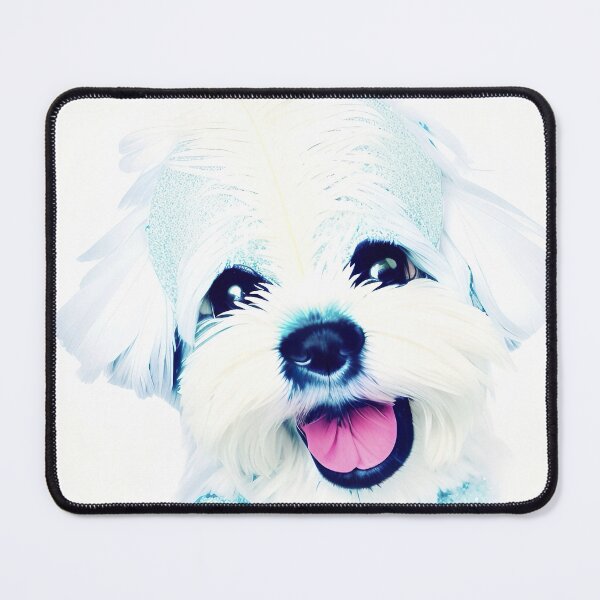 Item preview, White puppy with black nose designed and sold by Jennifer Morcom.