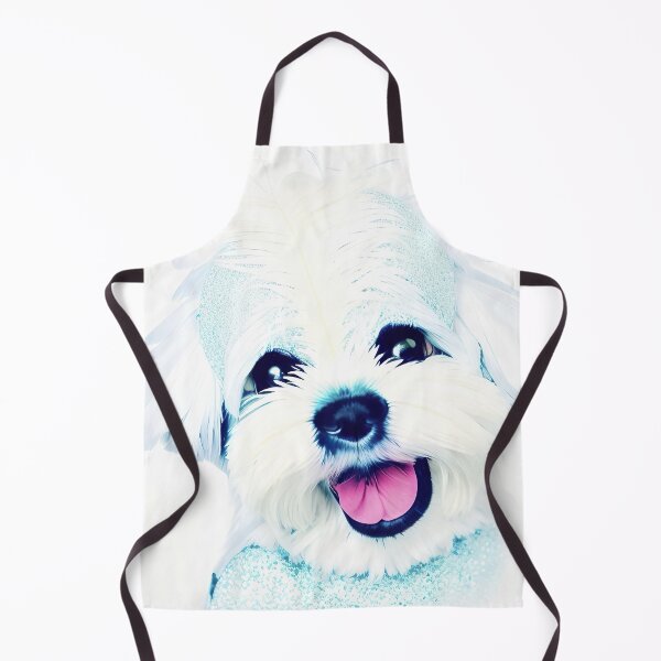 Item preview, White puppy with black nose designed and sold by Jennifer Morcom.