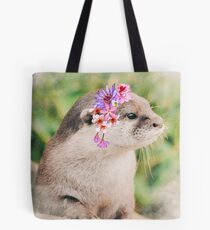 Oana the Otter, Animal Wall Art Print, Watercolor Otter, Woodland Animal Art Prints, Otter , Home Decor, Nursery Tote Bag
