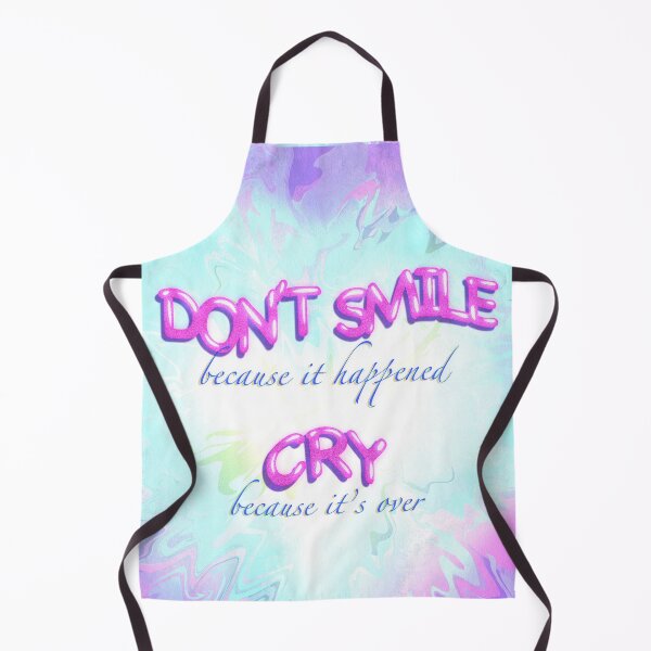 Item preview, Don't Smile Because It Happened – Sadcore Pastel Graphic designed and sold by Lolo.InkedNature.