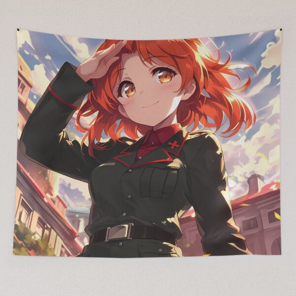 Item preview, Miho Nishizumi Girls und Panzer Anime Tank Commander Sunset designed and sold by Williamhallano.