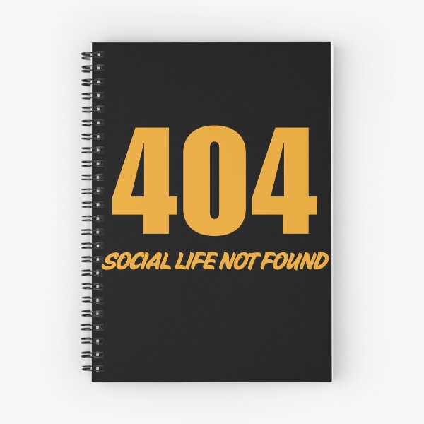 Item preview, 404 Social Life Not Found – Funny Tech Meme for Introverts & Gamers designed and sold by MomentumbyOla.