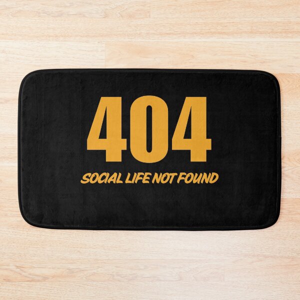Artikelvorschau, 404 Social Life Not Found – Lustiges Tech-Meme für Introvertierte und Gamer entworfen und verkauft von MomentumbyOla.