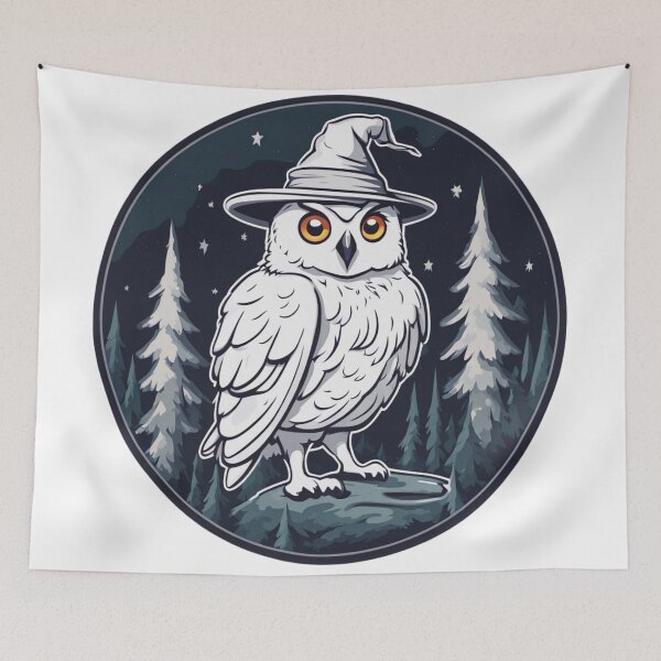 Item preview, Magical Wizard Owl designed and sold by FamiliarPufferfish.