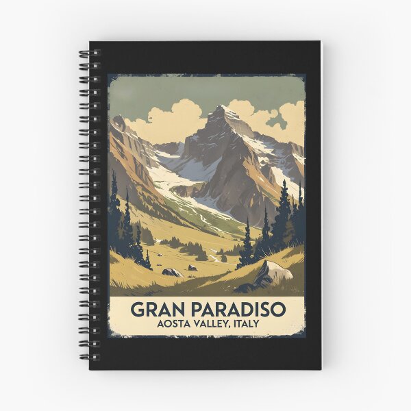 Item preview, A Vintage Travel Illustration of Gran Paradiso National Park - Italy designed and sold by GoodOldVintage.